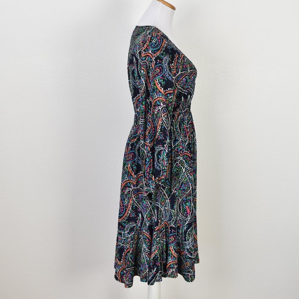 Maeve Maplewood Paisley Long Sleeve Dress - S - Picture 5 of 9